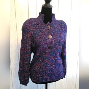 Victoria Jones Purple Knit Sweater P-M